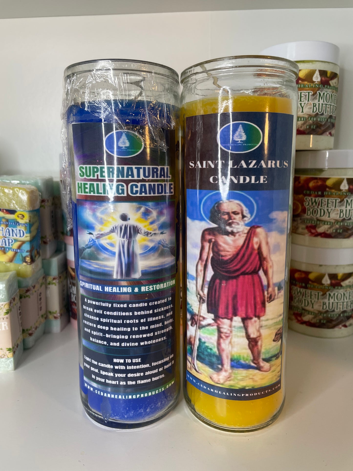 Healing & Resurrection Candle Set & Oil