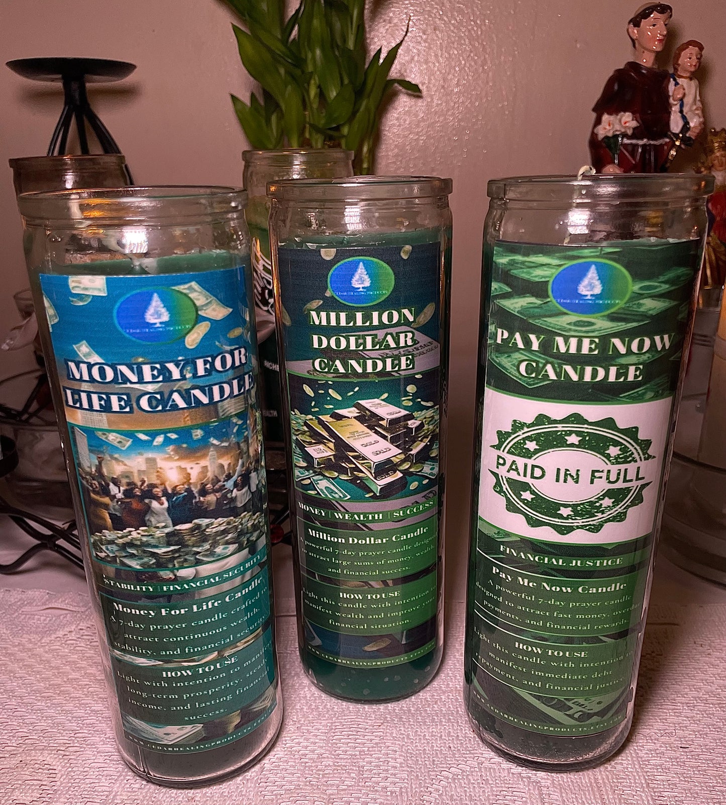3 Pack Money Candles