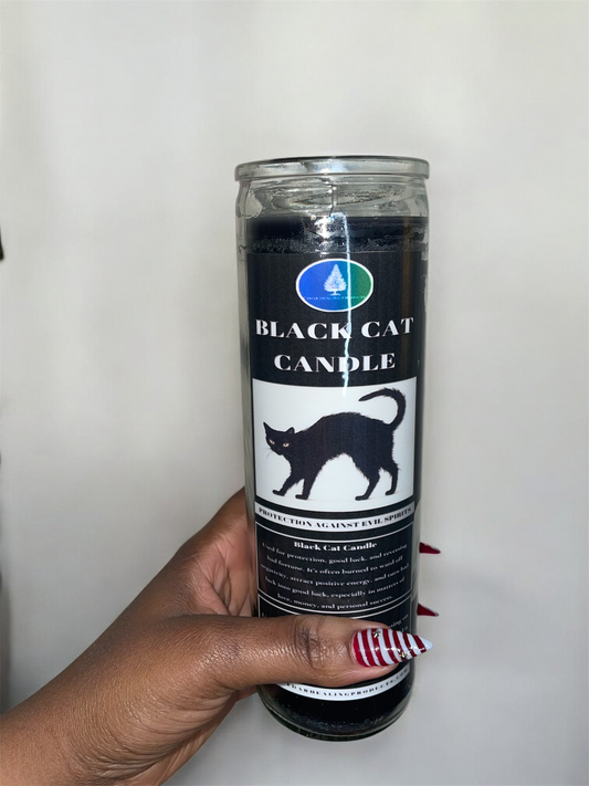 Black Cat Candle