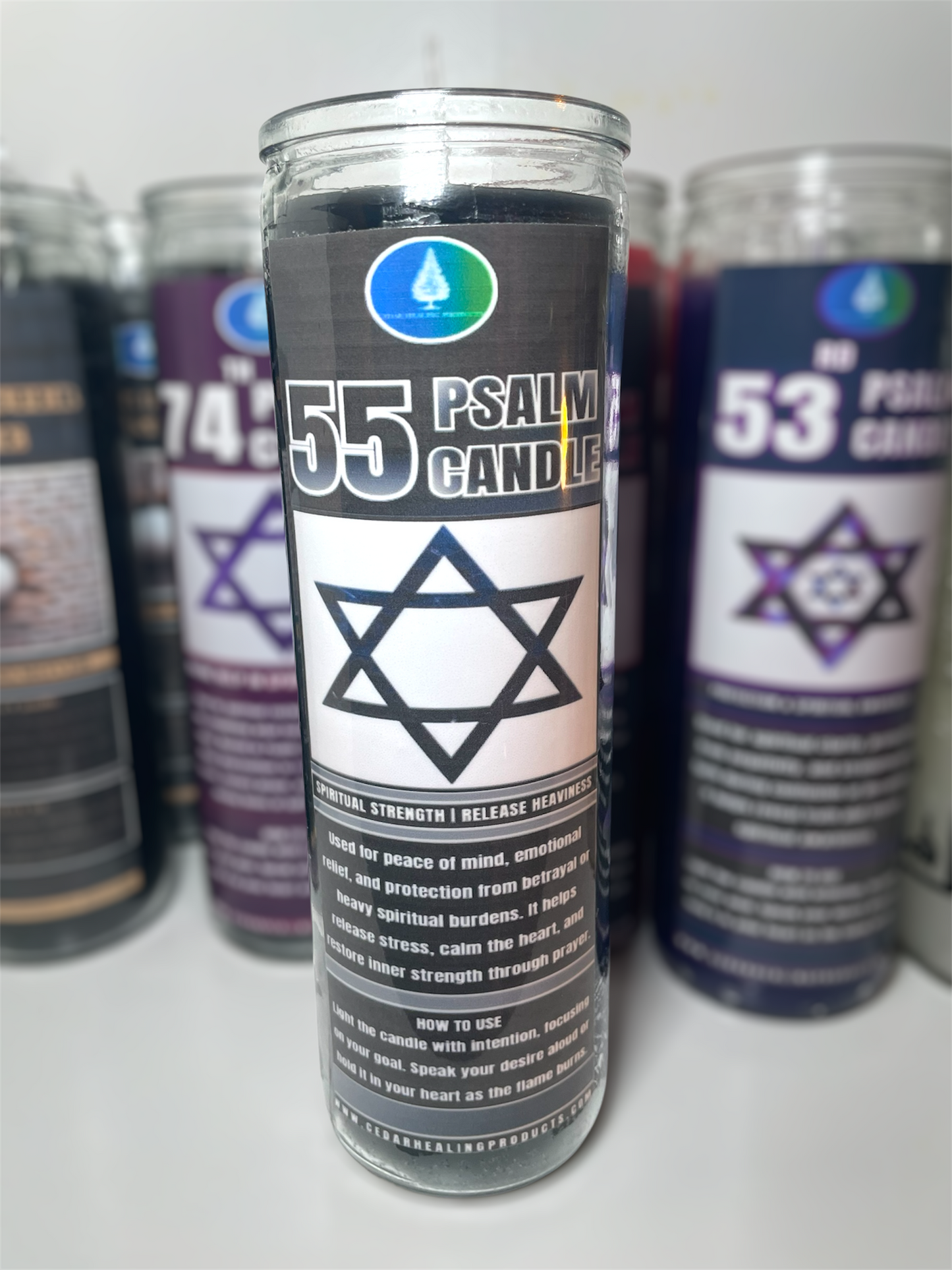 Fixed psalm 55 candle