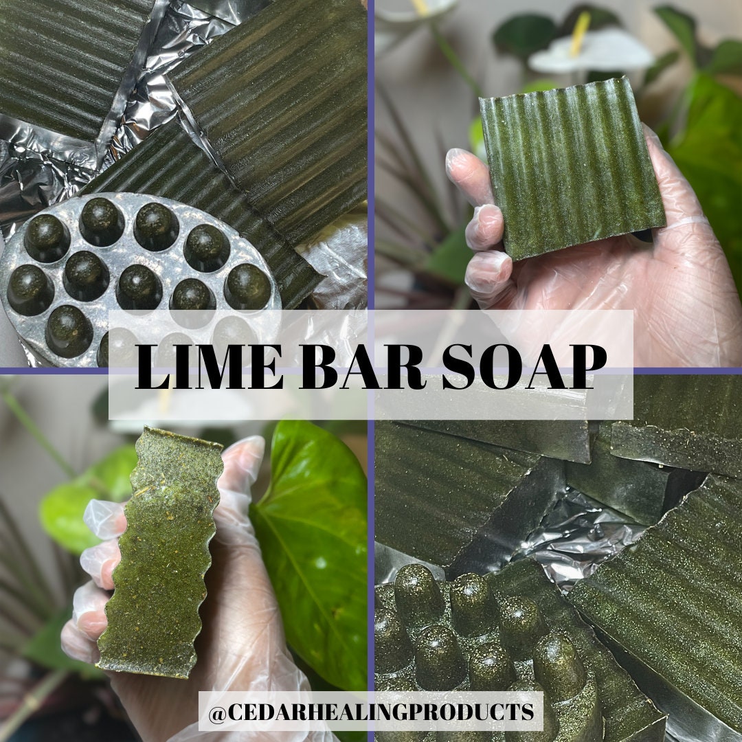LIME HERBAL BAR Soap | Spiritual soap | Lime soap | Use it to refresh and recharge your aura |