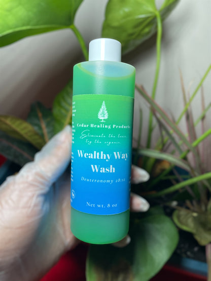 Wealthy Way Wash | Fast Luck | Money drawing | Attract money | Prosperity | Spiritual bath | Sweet juniper berries + Bayberries + Green pear