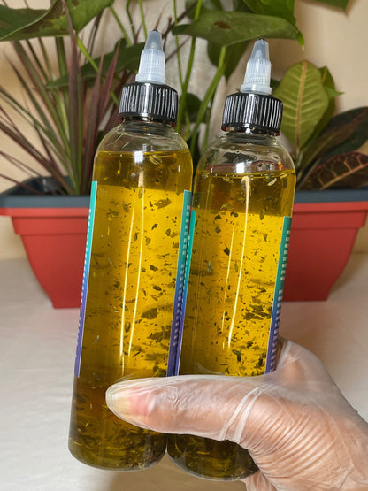 SAGE & LAVENDER Hair Growth Oil | Herbal oil for extreme hair growth | Infused with Neem extract | Made with Herbal extracts and powders |