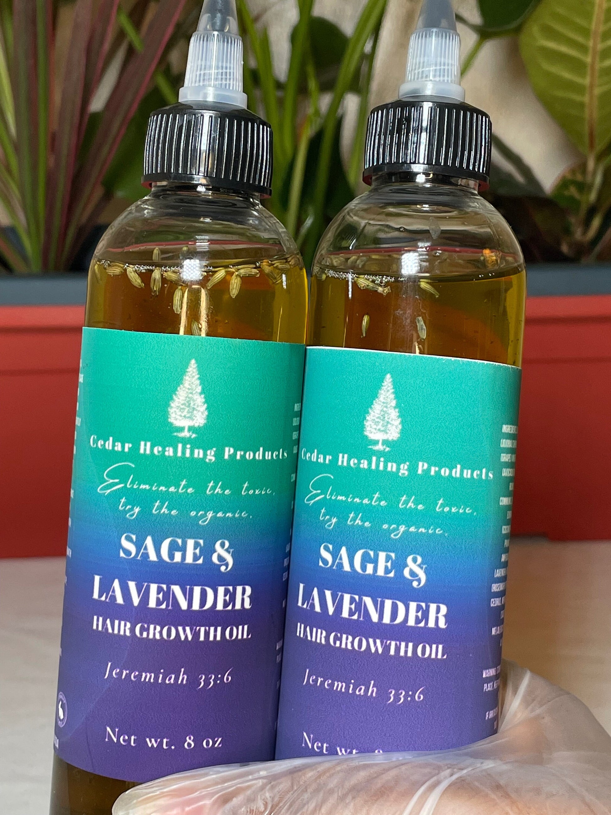 SAGE & LAVENDER Hair Growth Oil | Herbal oil for extreme hair growth | Infused with Neem extract | Made with Herbal extracts and powders |