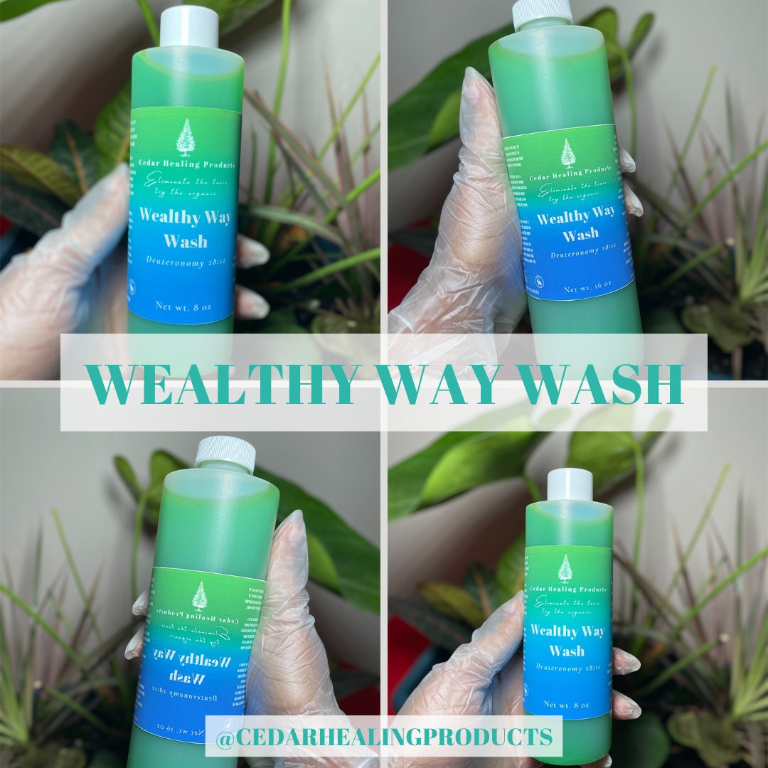 Wealthy Way Wash | Fast Luck | Money drawing | Attract money | Prosperity | Spiritual bath | Sweet juniper berries + Bayberries + Green pear
