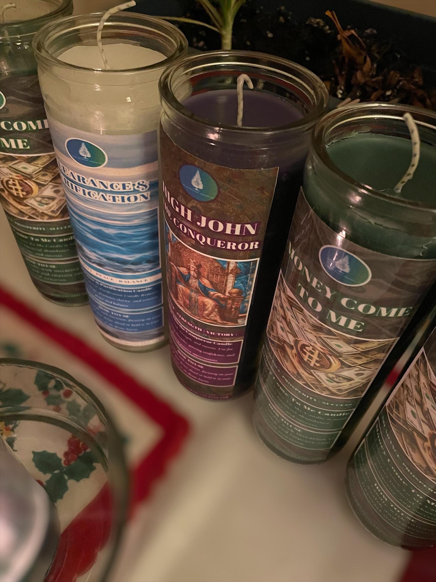 Money Come To Me Candle | 7-day prayer candles | Use for fast luck, money drawing, abundance, increase wealth, success, and opportunities.