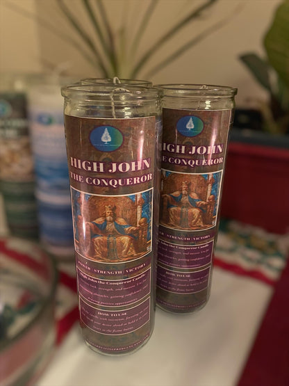 High John The Conqueror Candle | 7 day prayer candles | Use for power, strength, luck, success and victory |