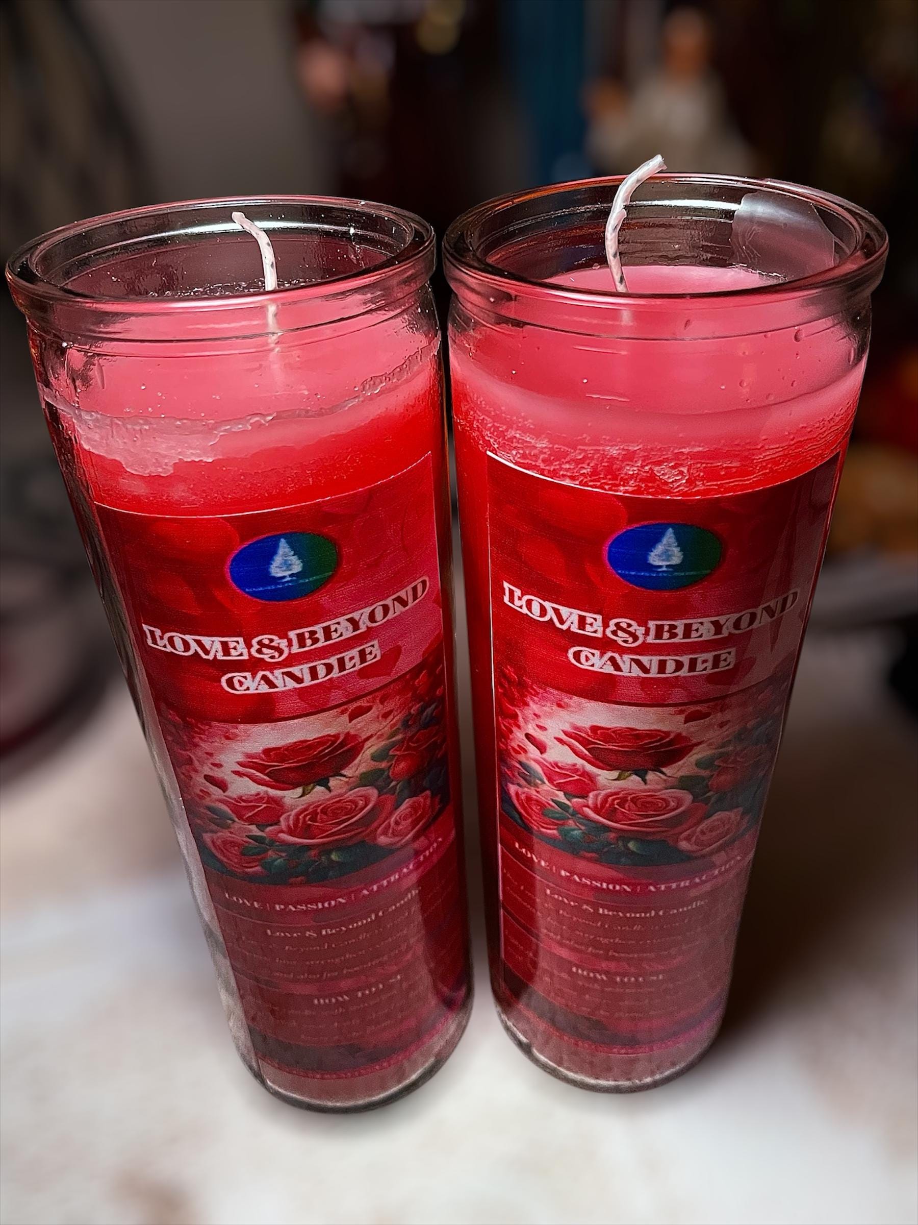 LOVE and BEYOND CANDLE | 7-day prayer candle | Used for self love, attraction, strengthening exisiting relationships |