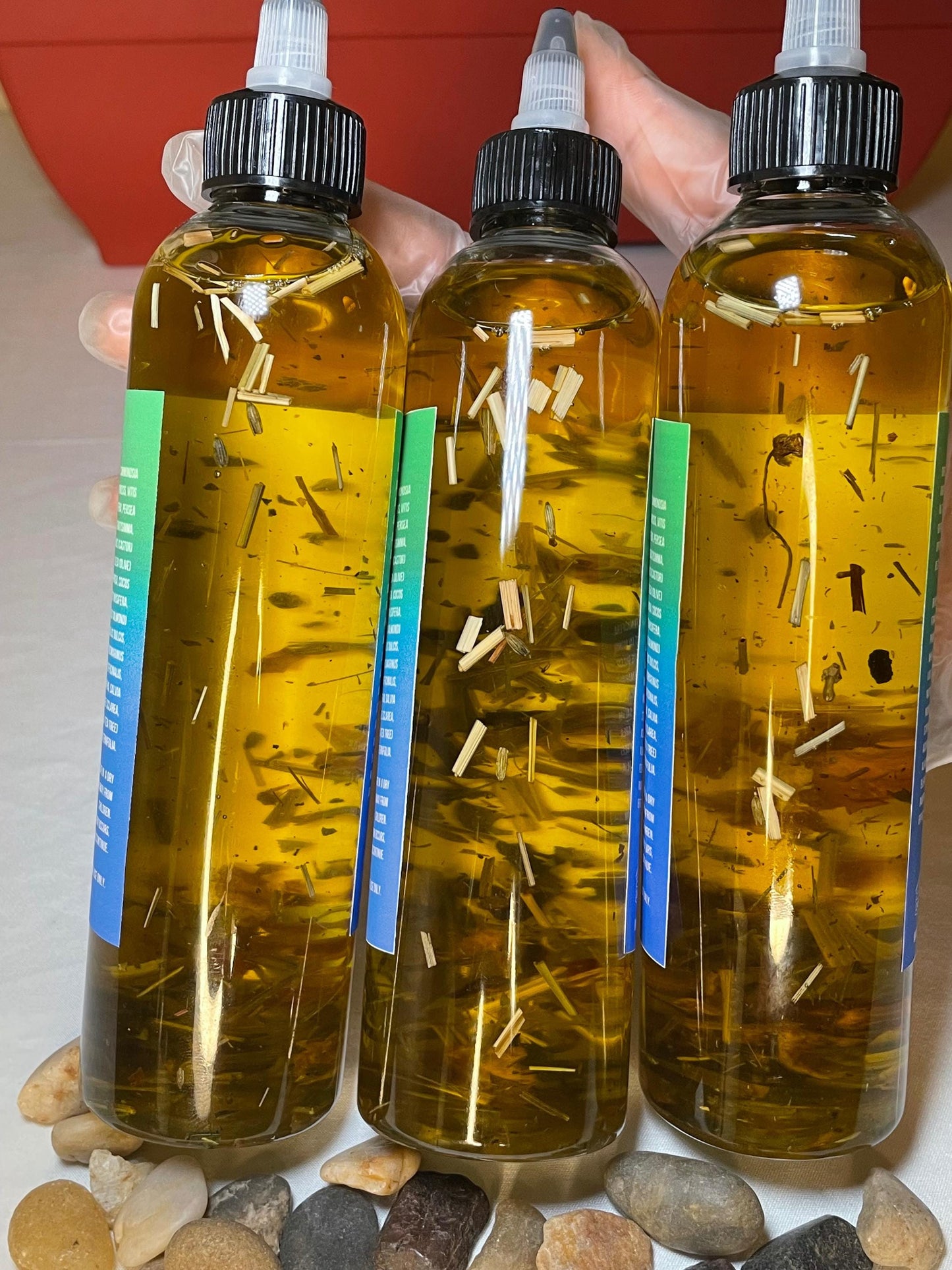 Healing Hair Growth Oil + | 5 HERB BLEND | Herb infused oil| Healing oil for scalp | With herbal extracts and powders | For all hair types |