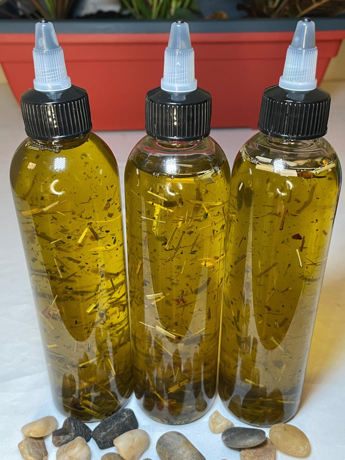Healing Hair Growth Oil + | 5 HERB BLEND | Herb infused oil| Healing oil for scalp | With herbal extracts and powders | For all hair types |