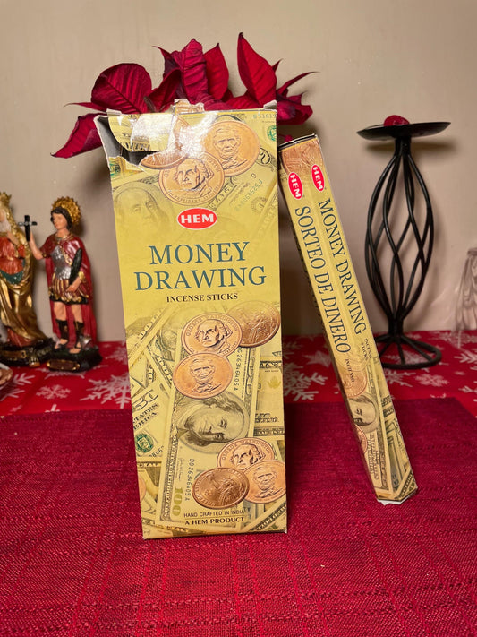 Hem Money Drawing Incense | Money incense | Use for attracting more money in your life | 1 pack | 20 incense sticks |