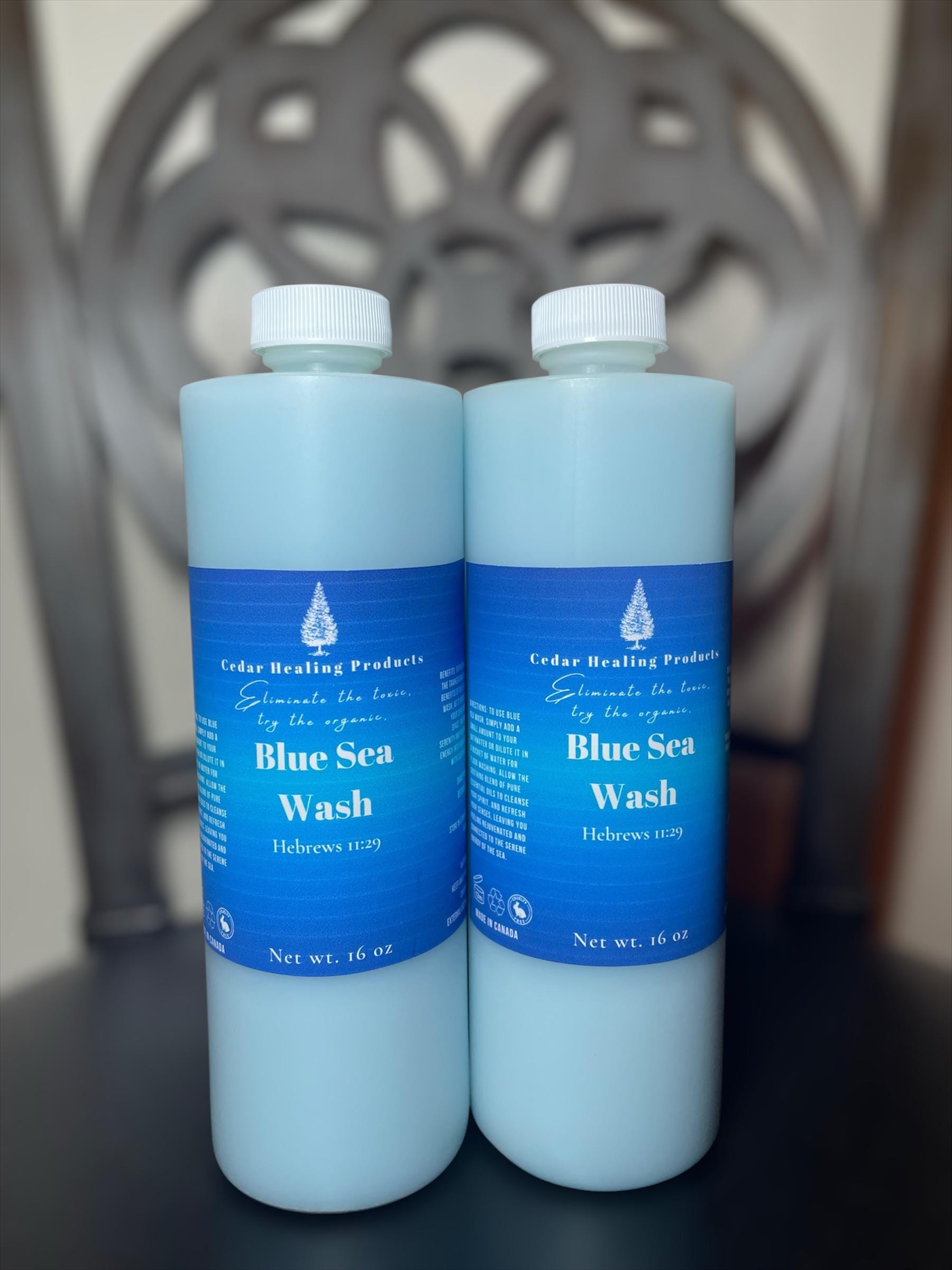 BLUE SEA WASH | Spiritual bath + floor wash | Energy healing | Cleansing | Use it for clearance and purification work.