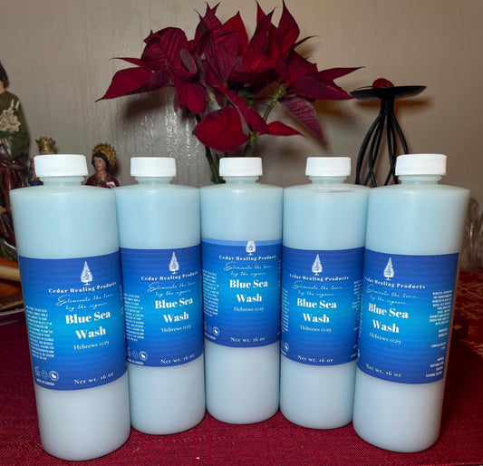 BLUE SEA WASH | Spiritual bath + floor wash | Energy healing | Cleansing | Use it for clearance and purification work.