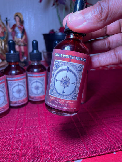 DIVINE PROTECTION OIL | Spiritual anointing oil | Use it to protect yourself from witchcraft, juju, voodoo, witches, warlocks, hexes, etc.