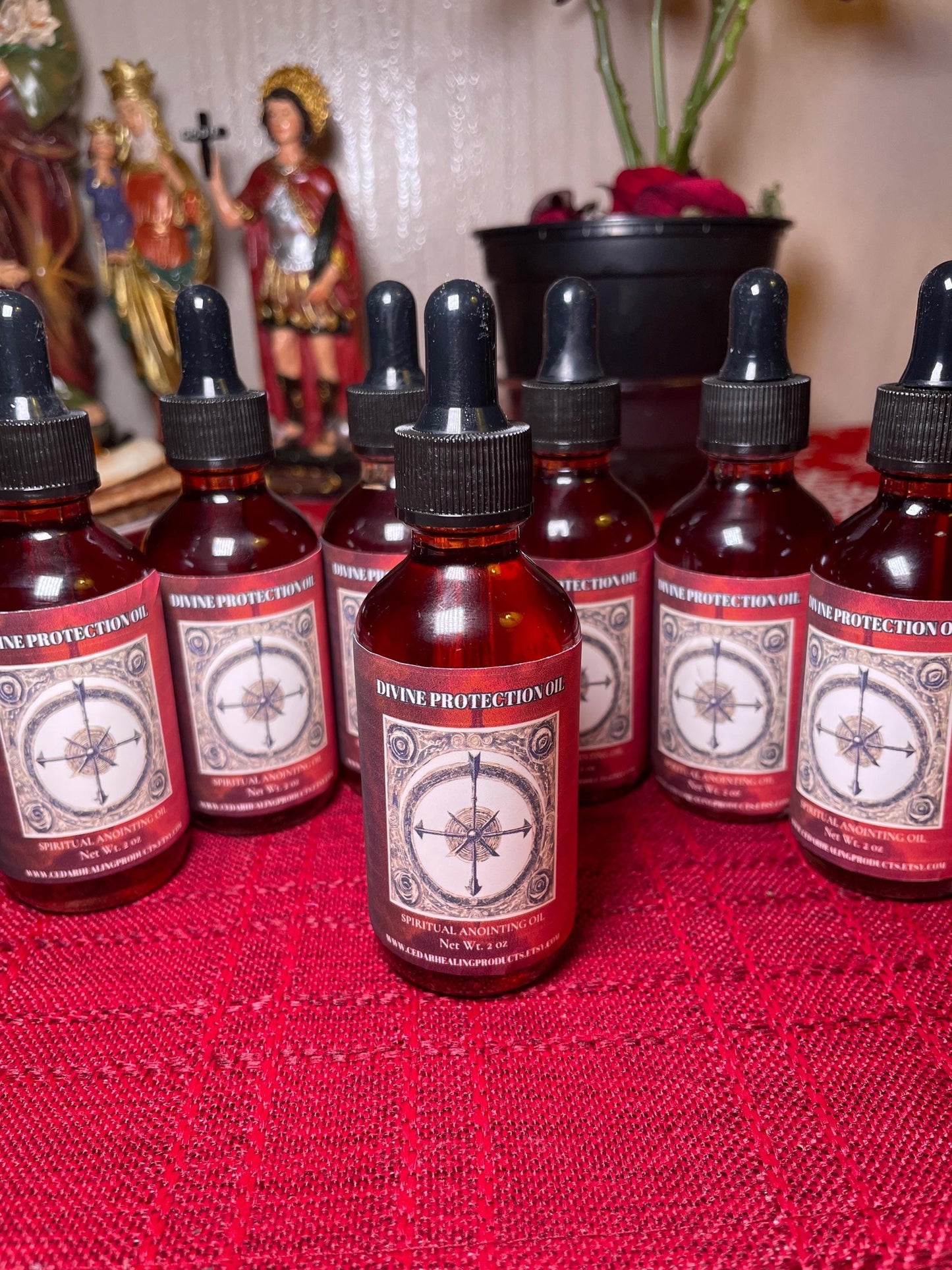 DIVINE PROTECTION OIL | Spiritual anointing oil | Use it to protect yourself from witchcraft, juju, voodoo, witches, warlocks, hexes, etc.